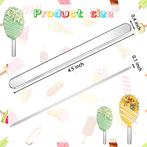 Romooa 30 Pieces Acrylic Sticks Reusable Cakesicle Cake Pop Mold Mirror Ice Pop Sticks Ice Cream Cakesicle Mold for Home Cake Candy Gifts Party Craft - Image 2