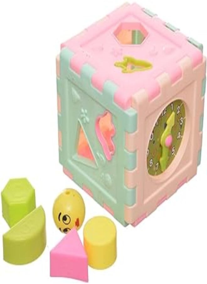 null - Generic Plastic Square Puzzle With Clock Design For Learning Children - Multi Color - Image 1