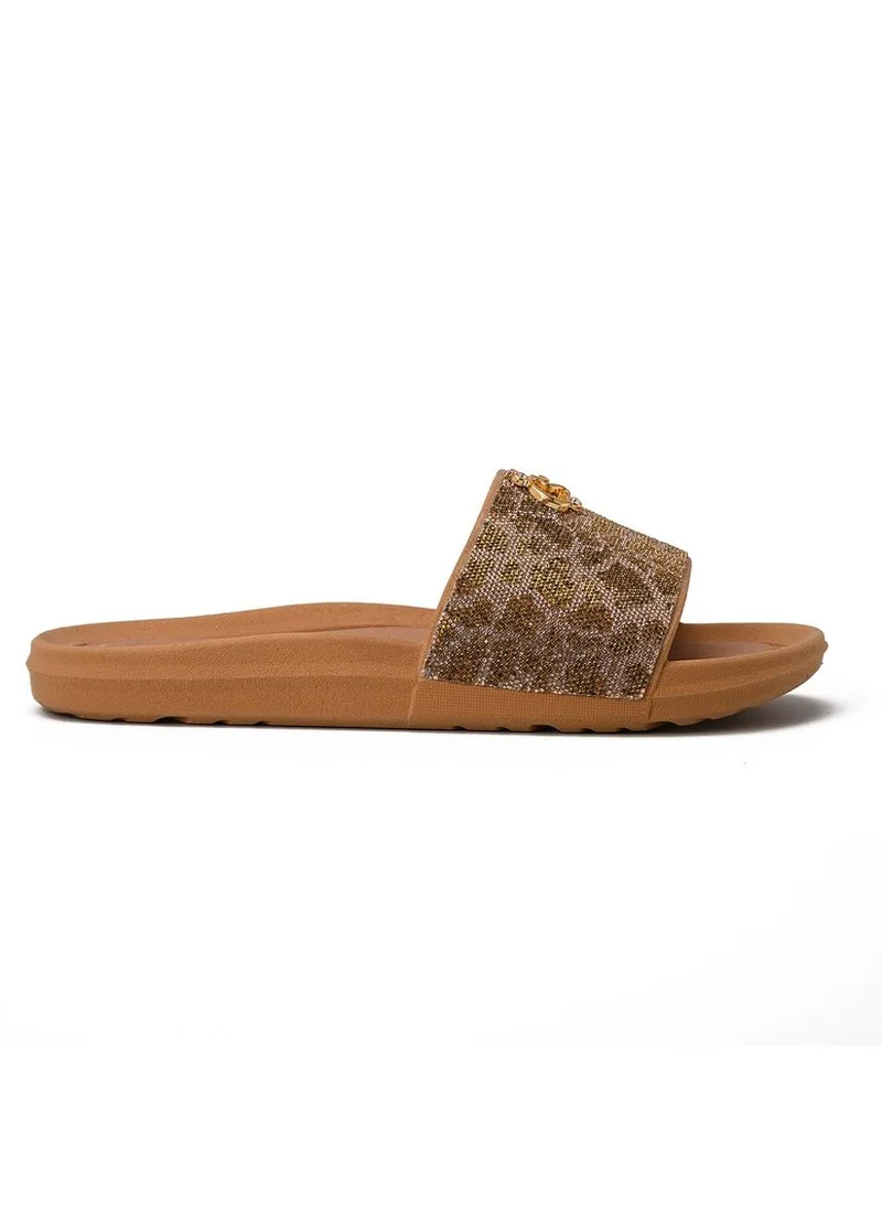 Carmen Steffens  Flip-Flops Slide CS Gold for Women | Best Price UAE