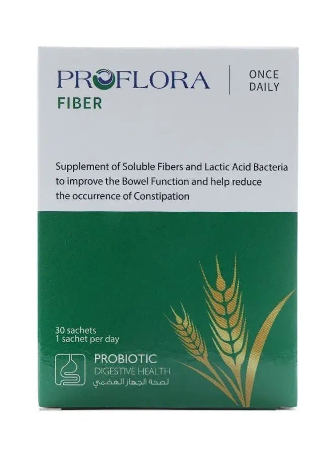 Probiotic Digestive Health Fiber Sachets, 30 Pcs