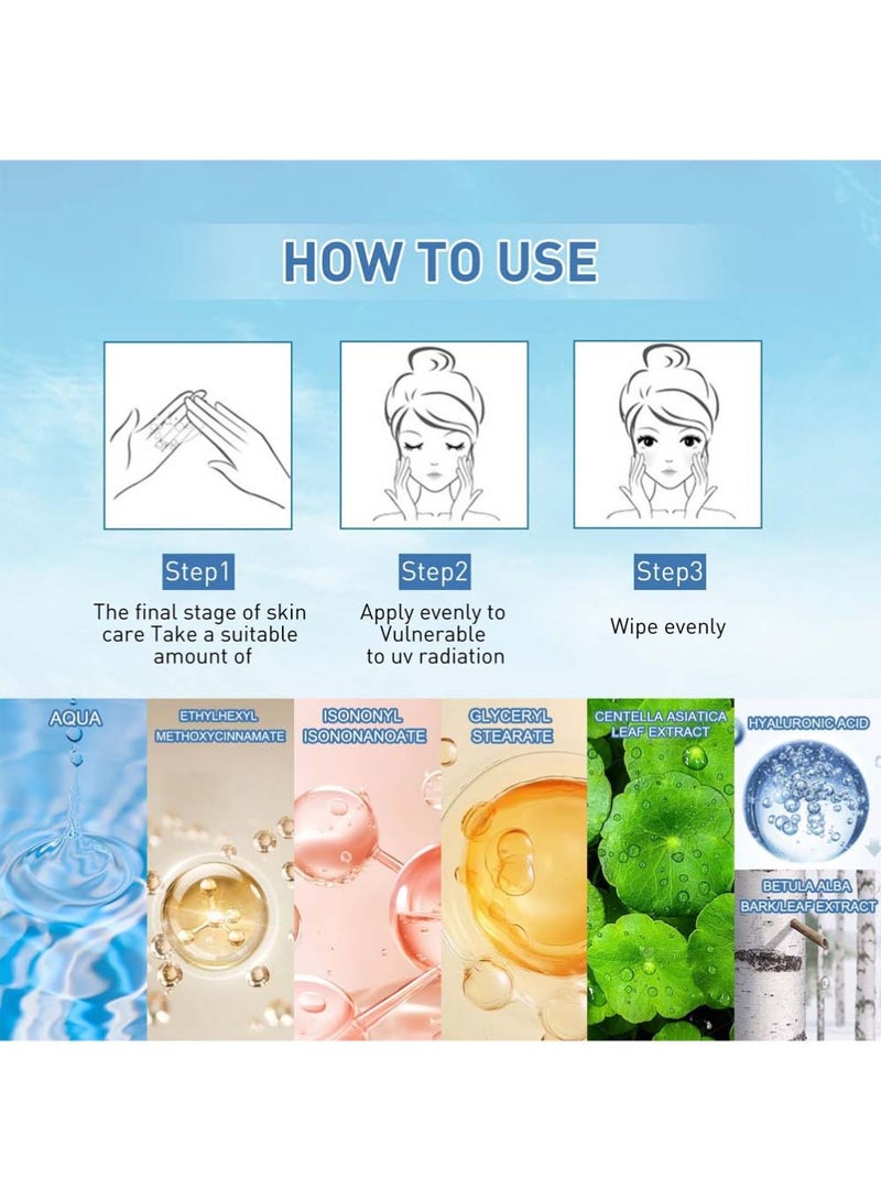 Jaysuing Birch Moisturizing Sunscreen SPF 50, PA++++ 50ml - Image 3