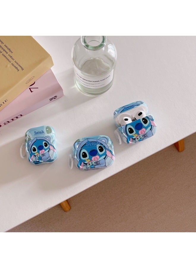 Loquat Cartoon Stilbe For Airpods Pro2 For Apple Bluetooth Wireless 1/2/3 Generation Earphone Set Cute Pendant-Color:Blue Stig Hook-Applicable Model:Airpods 3 Generations - Image 1