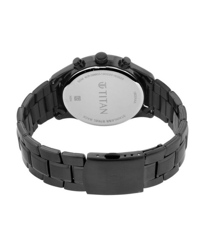 Titan Workwear Multifunction Black Dial & Metal Strap Watch For Men 1805nm02 - Image 5