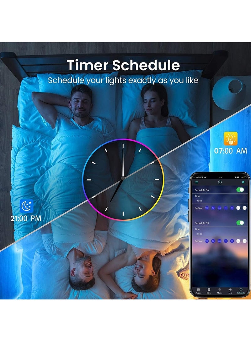 RATSAW - 6 Pcs Triangle LED Light Panels Wall Lights Smart Real RGB Gaming Lights with 6 Connection Ports Wifi App Bluetooth Control Music Sync for Bedroom Gaming Room - Image 1