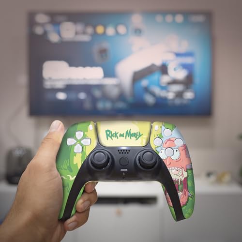 BABY CUDDLE BOX Riccky Mortty Custom PS-5 Controller Wireless compatible with Play-Station 5 Console by BCB Controllers | Proudly Customized in USA with Permanent HYDRO-DIP Printing (NOT JUST A SKIN) (MODDED) - Image 5