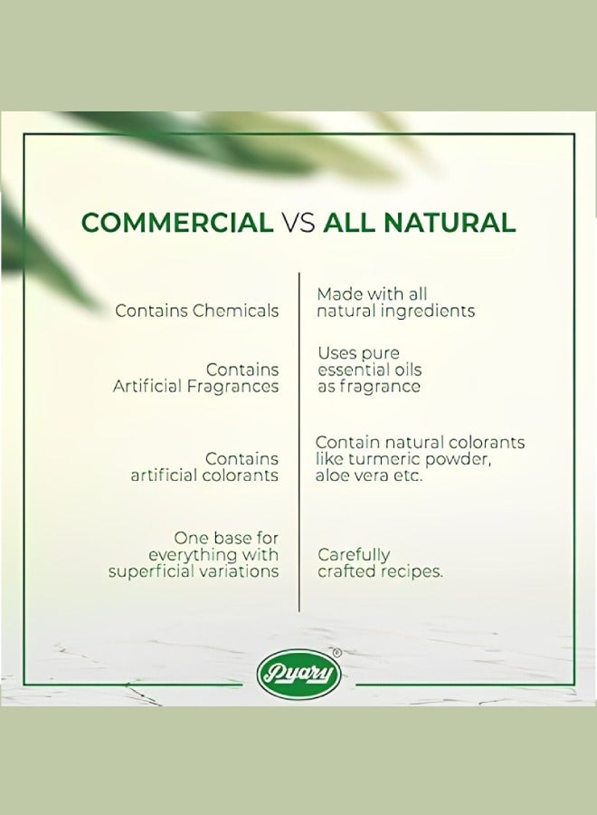 بياري 27 قطع صابون الكركم طبيعي بالكامل مصنوع يدويًا من الايورفيدا نباتي - Image 5