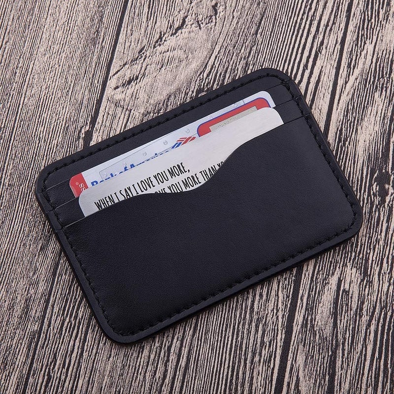 Fleure Esme Wallet Insert Card Anniversary Gifts For Men Husband From Wife Girlfriend Boyfriend Birthday Gifts Metal Mini Love Note Valentine Wedding Gifts For Groom Bride Him Her Deployment Gifts - Image 4