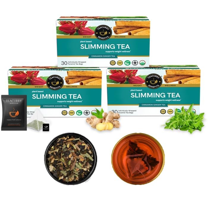 TEACURRY Slimming Tea - Helps with Weight Managerment, Tummy and Ageing (90 Tea Bags) - Image 2