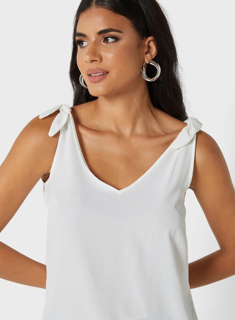 DOROTHY PERKINS V-Neck Knitted Tank Top