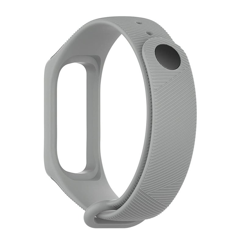 Soft Silicone Replacement Band Compatible With Samsung Galaxy Fit E Grey - Image 3