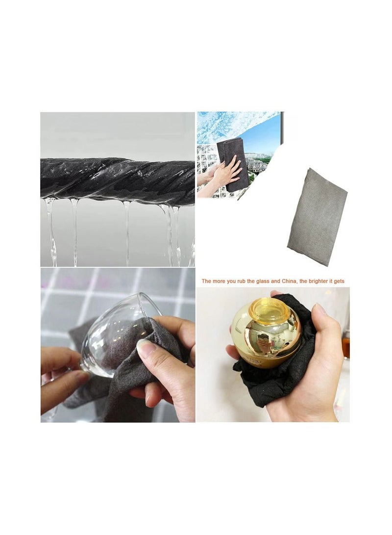1-Piece Magic Cleaning Cloth,All-Purpose Streak Free Reusable Microfiber Cleaning Rags for Dusting, Windows, Glass, Kitchenware, Cars  - Image 4