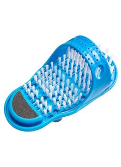 Foot Scrubber Foot Scrub Massager Cleaner Dead Skin Remover For Shower Floor With Suction Cups (1Pcs Blue)