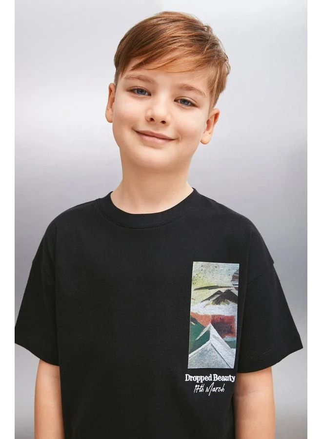 GRIMELANGE DARROW Men's Black T‑Shirt.