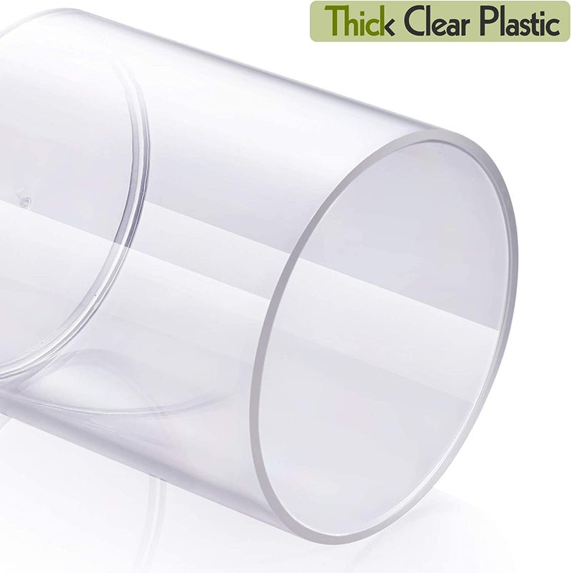 ALPHIT SALE ALPHIT 6 Pack Qtip Holder Dispenser for Cotton Ball Cotton Swab Cotton Round Pads Floss 15 oz Clear Plastic Apothecary Jar Set for Bathroom Canister Storage Organization 2  - Image 3
