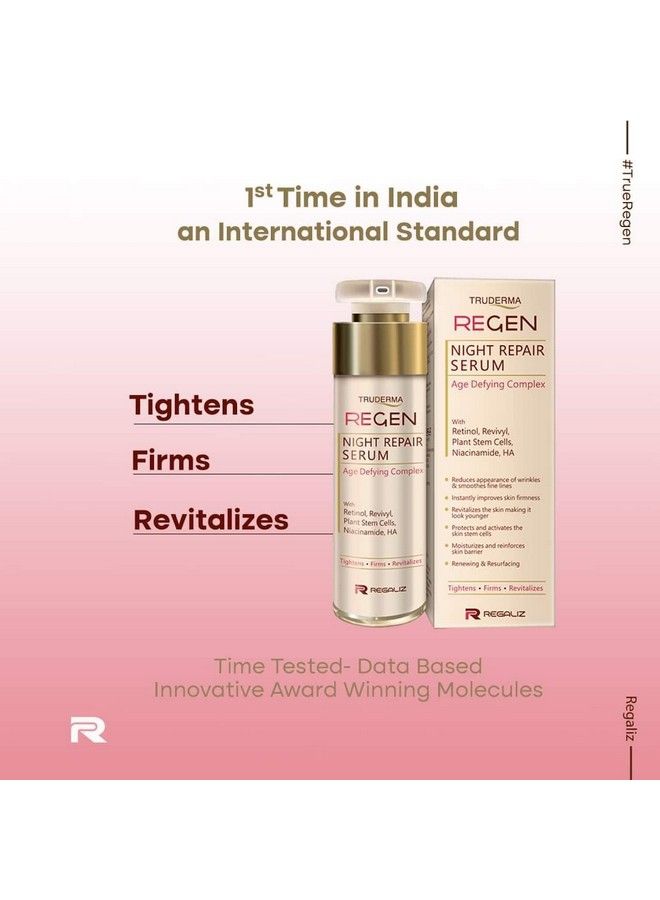 Regaliz Regen Night Repair Serum For Skin Ageing 50Ml - Image 4