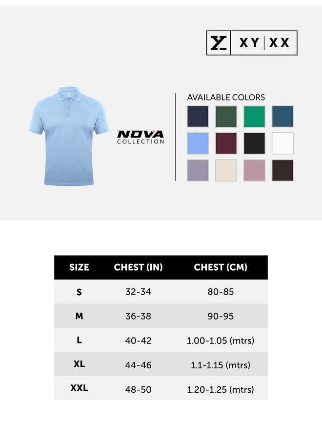 XYXX XYXX Men's Solid Regular Fit Shirt (XY_CR14_Polo Tshirt_1_White  - Image 4