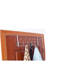 Lemoza Lemoza Multifunctional Metal Chrome Finish Door Hook OrganiserWall Hook Hanger for Hanging Clothes Jeans Umbrellas Jackets Scarfs Bags Keys Towel in Room Kitchen Bathroom  - Image 2