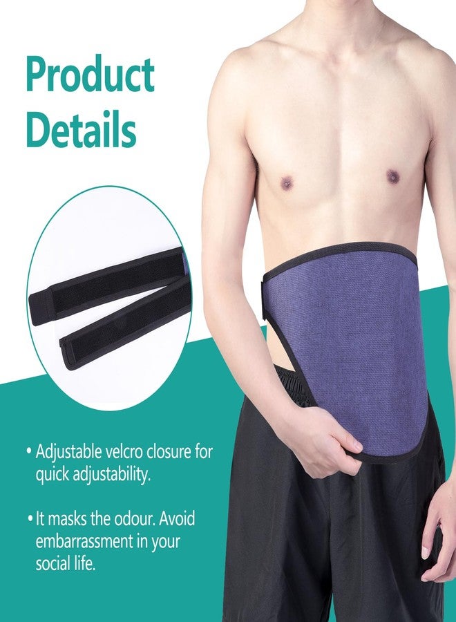 lefeke Ostomy Support Belt, Ostomy Supplies, Invisible Belt for Ostomy Bag, Inner Pocket to Hold Ostomy Pouch for Men & Women, Colostomy Ostomy Bag Covers for Daily Life,Ostomy Wrap for Sport Swimming-M Blue - Image 4