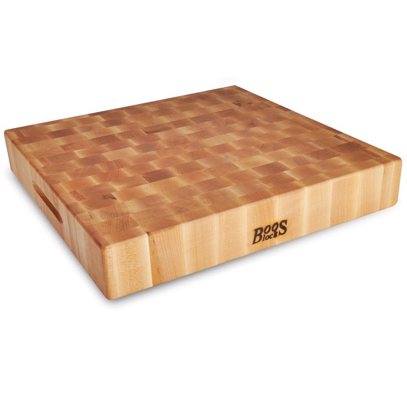 John BOOS John Boos Boos Block CCB Series Square Large Reversible Wood Chopping Board 3Inch Thickness 18 x 18 x 3 Maple 