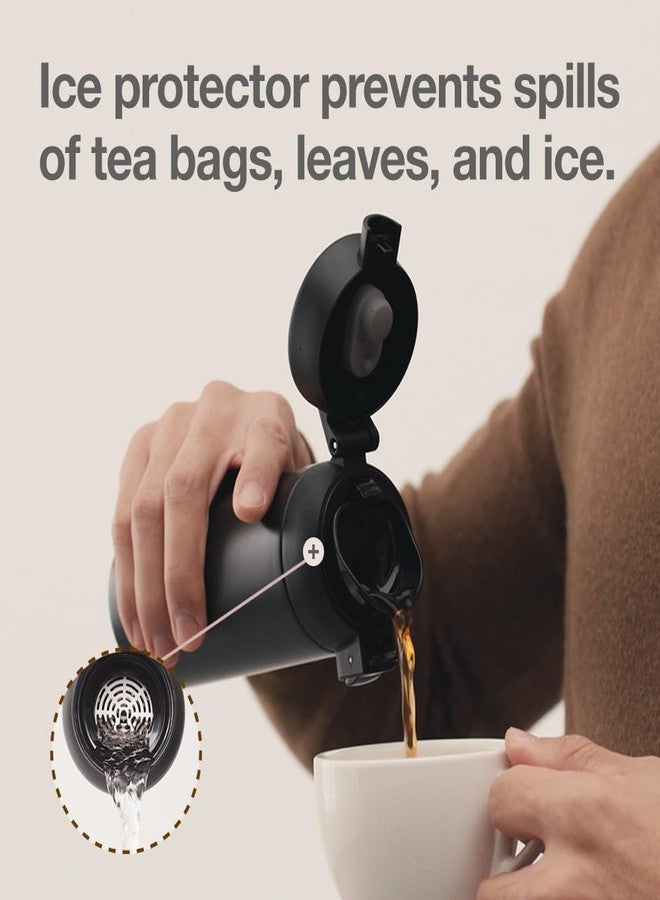 LocknLock WannaBe Tumbler White 15oz, BPA-Free Double Wall Stainless Steel Vacuum Insulated Tumbler with One Touch Lid, Lightweight Travel Mug for Coffee, Tea and Water - Image 5