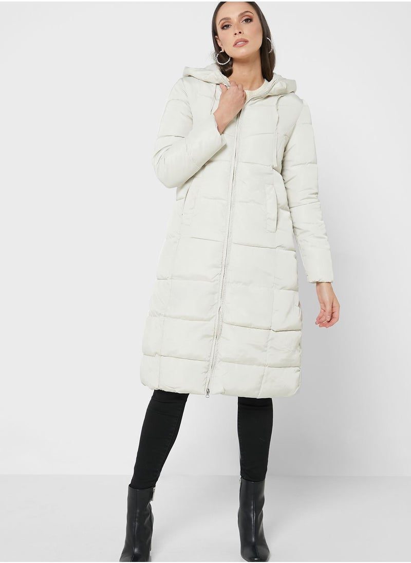 ELLA - Puffed Zipper Coat - Image 1