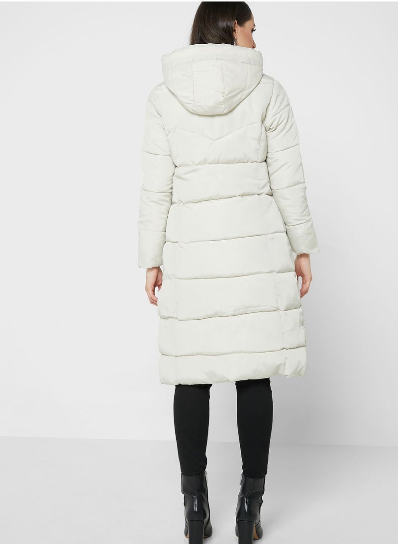 ELLA - Puffed Zipper Coat - Image 1