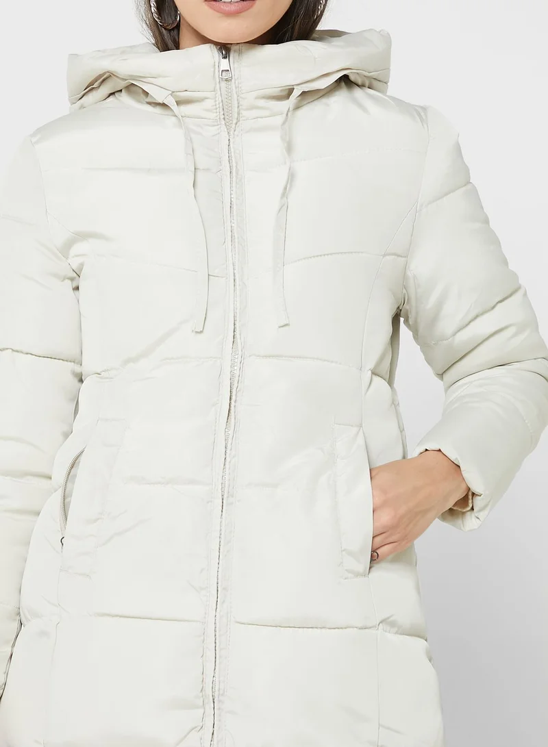 ELLA Puffed Zipper Coat