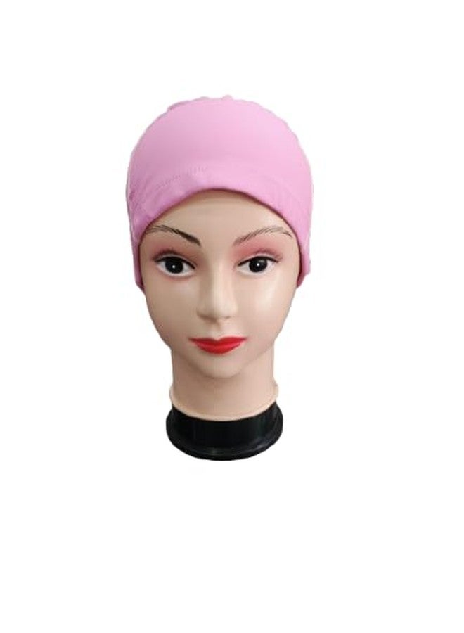 HYORTS® Swimming Cap Pu Waterproof Skin Friendly Fabric for Women Girls Men Boys Swim Cap for Long Hair | Anti Slip Silicone Swiming Cap Ideal for Everyday Use (Pink) - Image 1