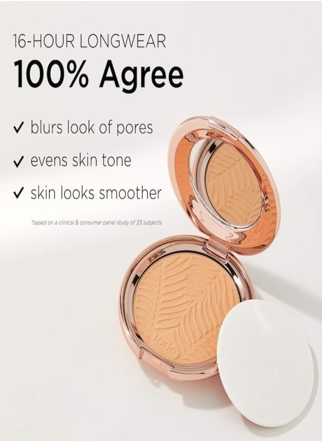 Tarte Cosmetics - Tarte Amazonian Clay Blurring Powder Foundation 36N Medium-Tan Neutral - medium to tan skin with a balance of warm & cool undertones 8g - Image 1