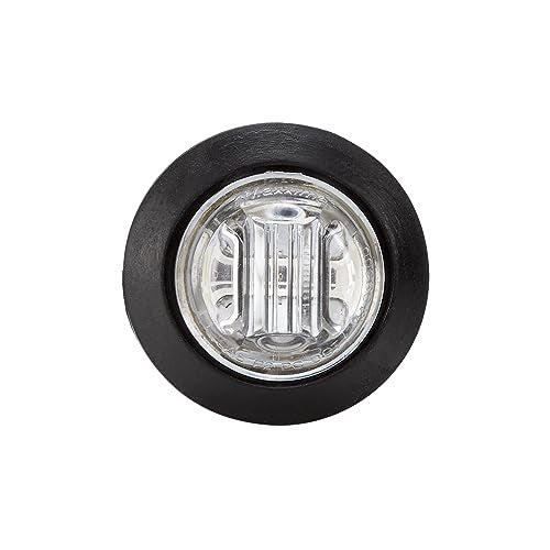 Maxxima M09300RCL Red 3/4" Round LED Clear Lens Combination Clearance Marker Light - Image 1