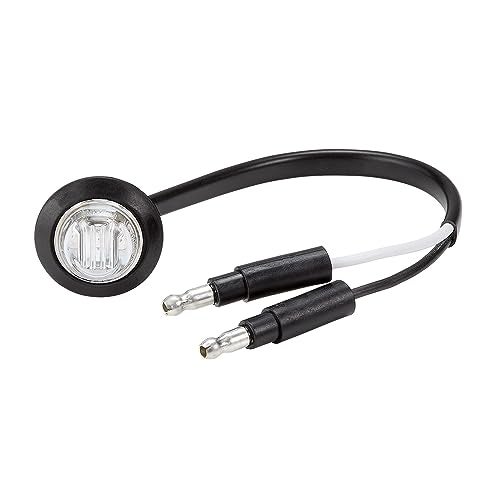 Maxxima M09300RCL Red 3/4" Round LED Clear Lens Combination Clearance Marker Light - Image 2