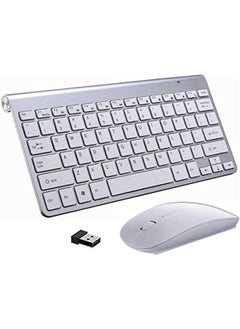 2.4Ghz Wireless Keyboard And Mouse Combo, Ultra Thin Portable Keyboard Compatible With Computer, Laptop, Desktop, pieces, Mac, For Windows Xp/Vista / 7/8 /10/11, Os Android - Silver/White - pzsku/ZCD8D4CE295B19D2A9174Z/45/_/1720945771/f2fef714-567c-4927-b4b6-90740d6cedf9