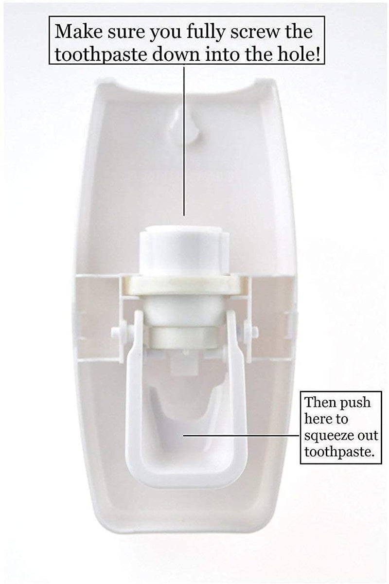 Vroxy Automatic Toothpaste Dispenser Set Hands Free Toothpaste Dispenser, Bathroom Toothpaste 5 Squeezing Toothpaste Dispenser (1Pcs) - Image 4