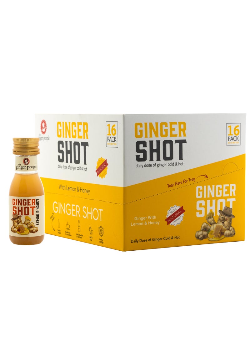 Al Malaky Royal - Ginger Shot With Lemon And Honey 30ml Pack Of 16 - Image 1