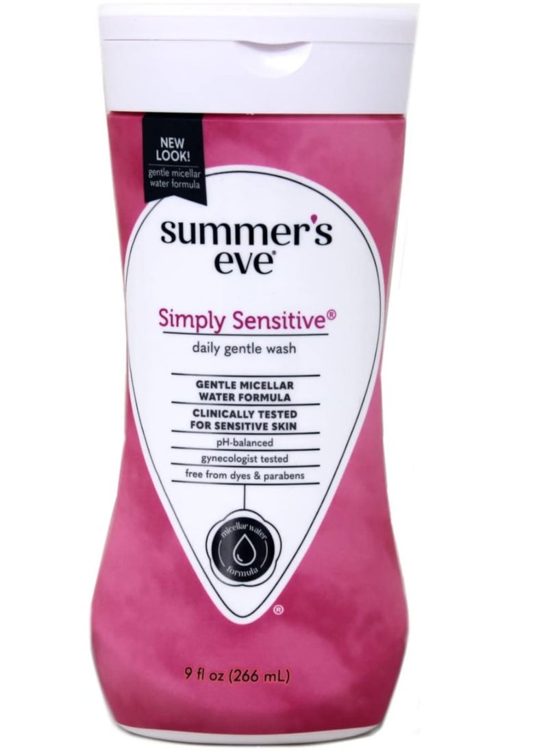 Summer's Eve - Summer's Eve Simply Sensitive Cleansing Wash, 266 ml (Pack of 1) - Image 1