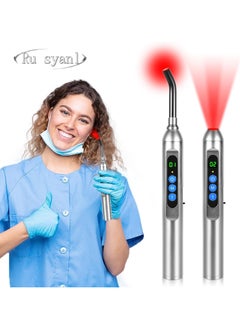 2-in-1 Portable Red Light Therapy Device for Cold Sores & Body Pain Relief – Wireless Rechargeable with Smart Display