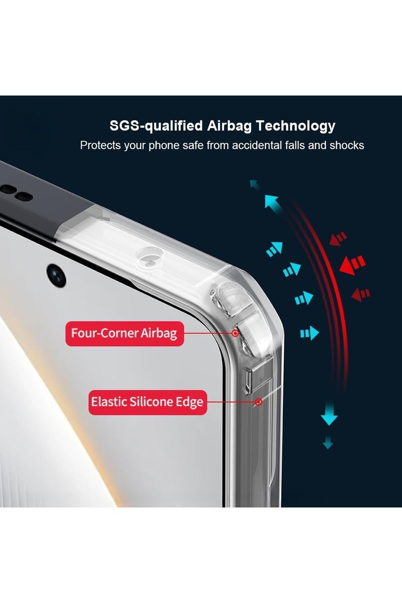 general Protective case compatible with Tecno Pova 7 Ultra 5G [Airbag protection] Transparent protective case Camera lens protection PC+TPU Shockproof bumper protection Back cover - Image 2