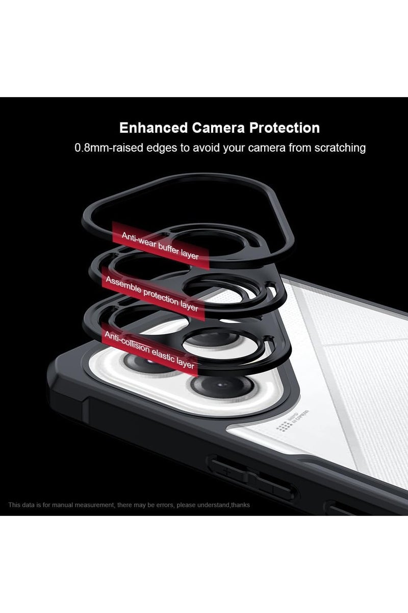 general Protective case compatible with Tecno Pova 7 Ultra 5G [Airbag protection] Transparent protective case Camera lens protection PC+TPU Shockproof bumper protection Back cover - Image 4