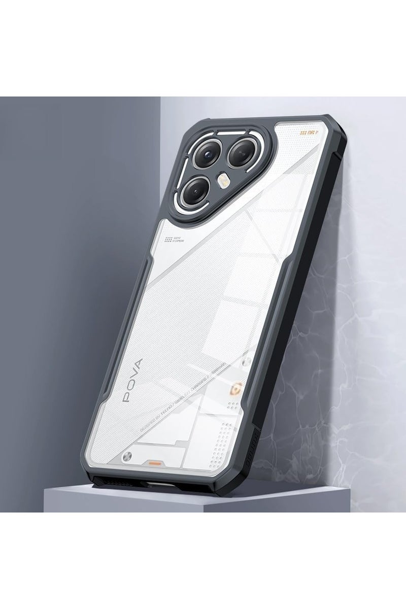 general Protective case compatible with Tecno Pova 7 Ultra 5G [Airbag protection] Transparent protective case Camera lens protection PC+TPU Shockproof bumper protection Back cover - Image 5