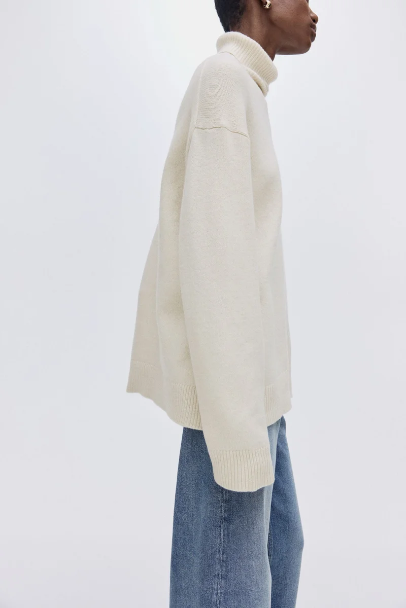 H&M Loose-fit polo-neck jumper