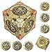 Luazuri DND Spinner Dice 7in1 Metal Dice Set with 3D Relief Dragon Design Unique Spinner Design for Dungeons Dragons Fantasy RPG Polyhedral Dice Set for DD Players DM Ancient Bronze - Image 2