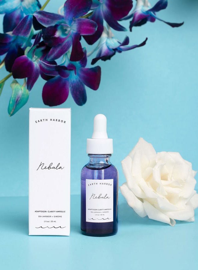Earth Harbor NEBULA Adaptogen Clarity Ampoule - Clarifies & Balances Chaotic Skin | Synthetic-Free + Vegan | Squalane & Ginseng Adaptogens |1 fl oz - Image 3