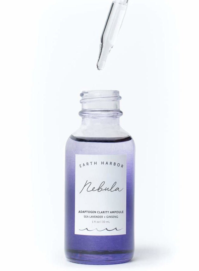 Earth Harbor NEBULA Adaptogen Clarity Ampoule - Clarifies & Balances Chaotic Skin | Synthetic-Free + Vegan | Squalane & Ginseng Adaptogens |1 fl oz - Image 2