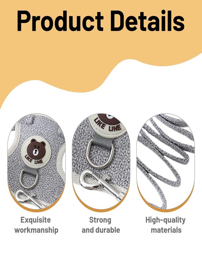 RupeeRise 2 Pcs Cat Harness and Leash Set, Adjustable Cat Belt for Persian and Indoor Cats, Lightweight Pet Vest for Urban Walks, Park Visits and Night Adventures, 120cm Leash with Comfortable Fit - Image 2