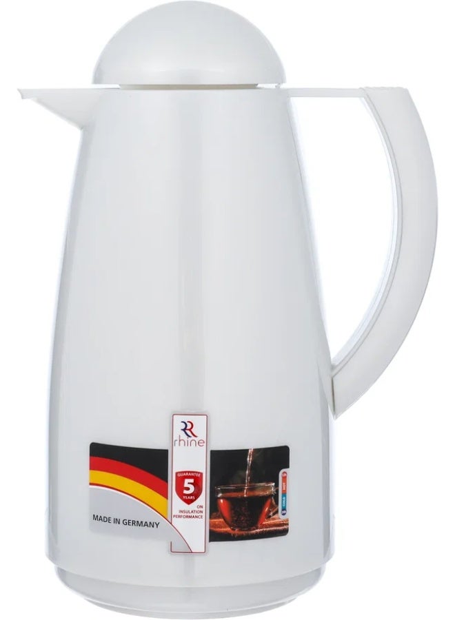 RHINE thermos, 1 liter, glass inner container, plastic outer shell - silver - Image 2