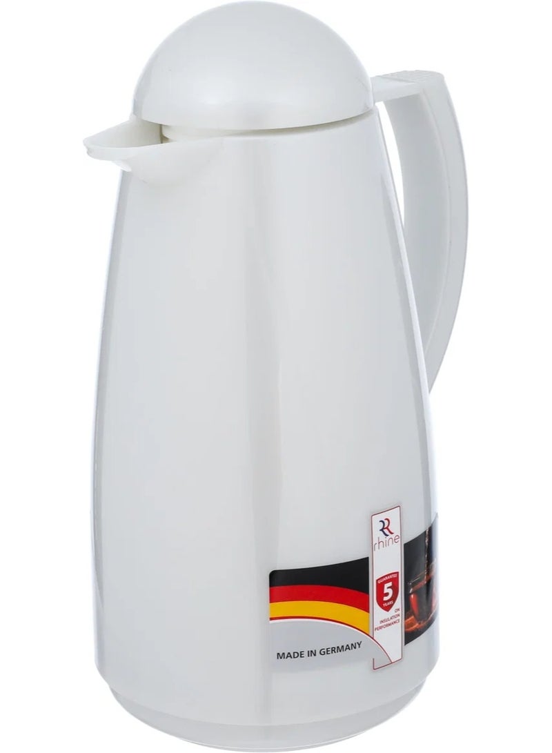 RHINE thermos, 1 liter, glass inner container, plastic outer shell - silver - Image 3