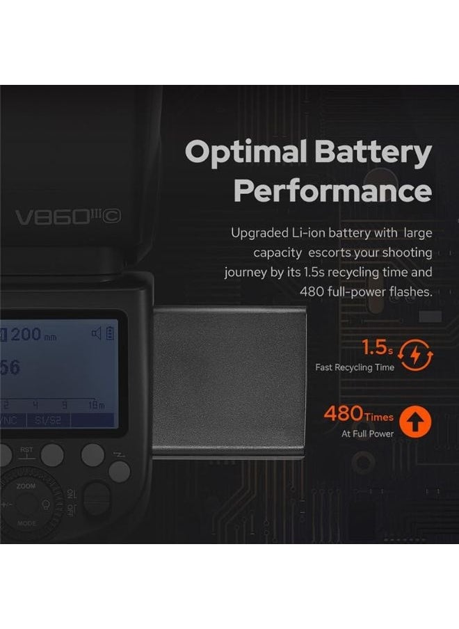 Godox Godox V860III-S TTL Speedlight Flash for Sony – 2.4G HSS Camera Flash Light with Modeling Lamp, Fast Recycle, Li-ion Battery – Professional Godox Flash for Photography  - Image 2