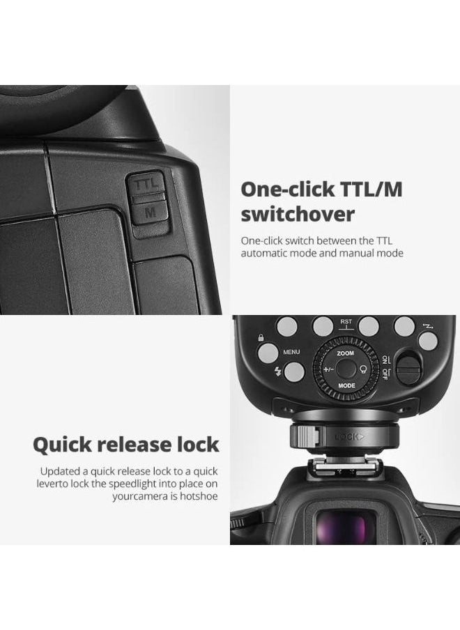 Godox - Godox V860III-S TTL Speedlight Flash for Sony – 2.4G HSS Camera Flash Light with Modeling Lamp, Fast Recycle, Li-ion Battery – Professional Godox Flash for Photography - Image 1