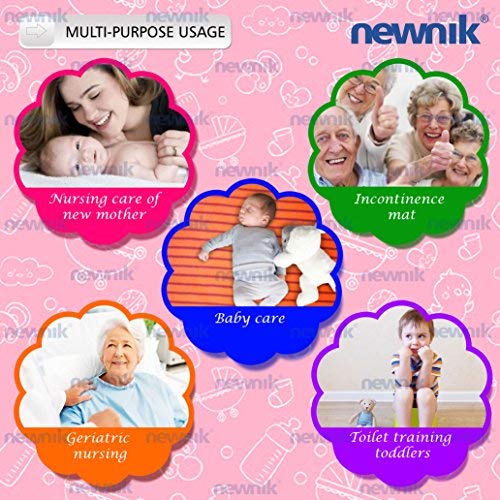 Newnik Dry Sheet Waterproof Breathable Bed Protector Cherry Red, Large - Image 3