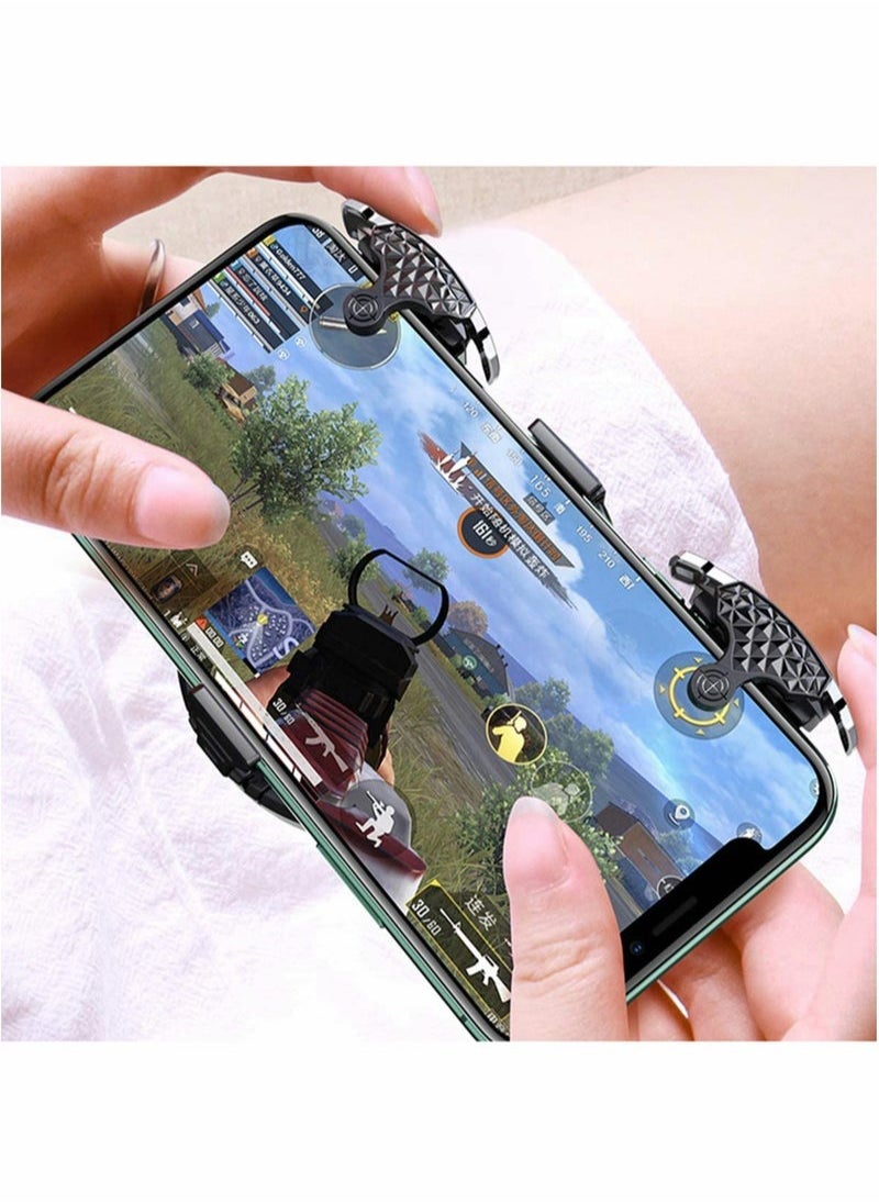 بيوينتي - وحدة تحكم ألعاب PUBG Mobile، مشغل ألعاب تحكم بمروحة لعبة PUBG مع مروحة تبريد للهاتف، التوصيل والتشغيل، وحدات تحكم الألعاب لهواتف Android وiOS، 30 لقطة في الثانية - Image 1